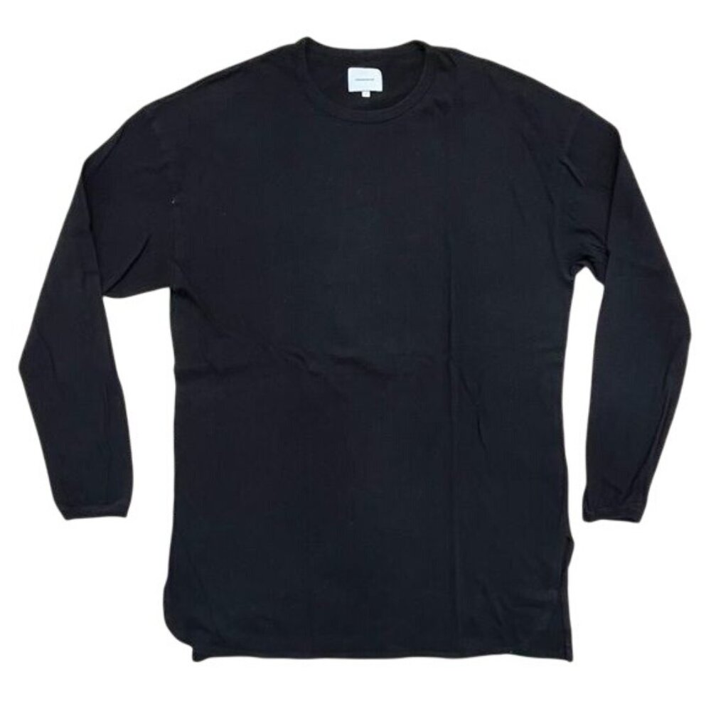 Undecorated Man Black Long Sleeve Oversized T-Shirt
